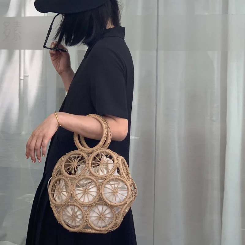 YoReAi Bohemian Paper Rope Straw Bags for Women Small Circle Beach Summer Vintage Rattan Pack Handmade Shoulder Diagonal Bag
YoReAi Bohemian Paper Rope Straw Bags for Women Small Circle Beach Summer Vintage Rattan Pack Handmade Shoulder Diagonal Bag