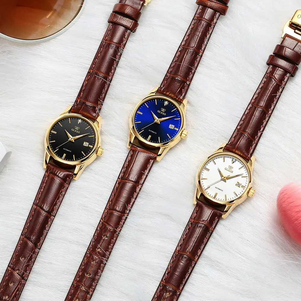 Olevs Mechanical Automatic Watch Woman Causal Wearing Waterproof Watch With Date Calendar Females Wristwatch Gift For Wife 6629 
Olevs Mechanical Automatic Watch Woman Causal Wearing Waterproof Watch With Date Calendar Females Wristwatch Gift For Wife 6629