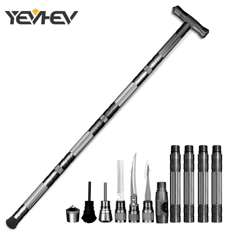 Garden Tool Car Stick Crowbars Detachable Army Outdoor climbing Hunting Fishing Camping Survival Machete Multifunctional Tools
Garden Tool Car Stick Crowbars Detachable Army Outdoor climbing Hunting Fishing Camping Survival Machete Multifunctional Tools