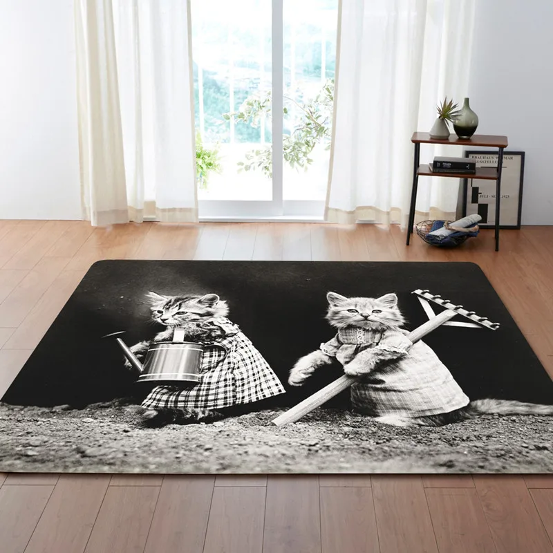 Latest 3D cat smoke animal carpet living room carpet from bed area kitchen slipper soft flat carpet children's room carpet
Latest 3D cat smoke animal carpet living room carpet from bed area kitchen slipper soft flat carpet children's room carpet