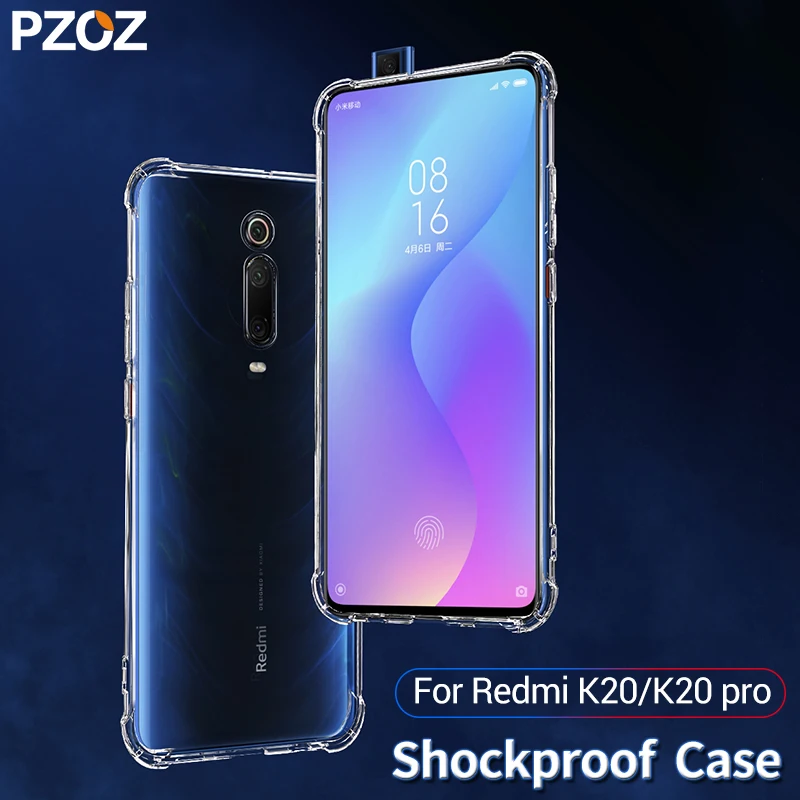 Чехол PZOZ для xiaomi Redmi K20 pro силиконовый ударопрочный чехол 7A прозрачный защитный mi A2