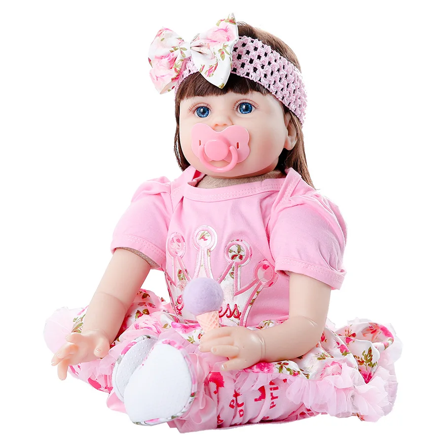 55CM Baby Reborn Doll Soft Toys For Girls Adorable Reborn Baby Doll Girl Realistic Newborn Doll Birthday Gift
55CM Baby Reborn Doll Soft Toys For Girls Adorable Reborn Baby Doll Girl Realistic Newborn Doll Birthday Gift