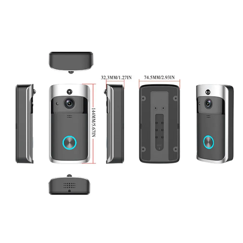 Wifi smart video doorbell Wireless WiFi Video Doorbell Smart Phone Door Ring Intercom Camera Security Bell
Wifi smart video doorbell Wireless WiFi Video Doorbell Smart Phone Door Ring Intercom Camera Security Bell