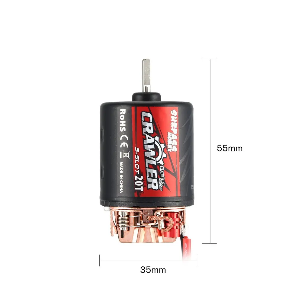 SURPASSHOBBY 5-Slot 540 11T/13T/16T/20T Brushed Motor Speed Controller 60A/320A ESC Combo Set For 1/10 RC Crawler Brushed Car
SURPASSHOBBY 5-Slot 540 11T/13T/16T/20T Brushed Motor Speed Controller 60A/320A ESC Combo Set For 1/10 RC Crawler Brushed Car