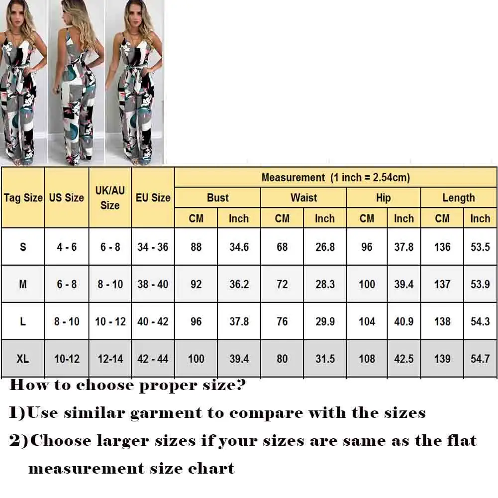 Women Summer Boho Floral Jumpsuit Long Trousers Pants Spaghetti Strap V Neck Backless Street Office Jumsuits Clothes
Women Summer Boho Floral Jumpsuit Long Trousers Pants Spaghetti Strap V Neck Backless Street Office Jumsuits Clothes
