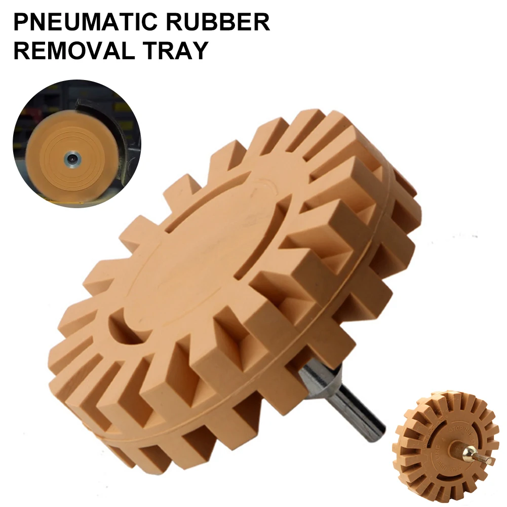 4-inch Rubber Eraser Wheel 20mm Car Decals Stickers Remover Vinyl Sticker Remover Pad with Drill Adapter for Pneumatic Tool
4-inch Rubber Eraser Wheel 20mm Car Decals Stickers Remover Vinyl Sticker Remover Pad with Drill Adapter for Pneumatic Tool
