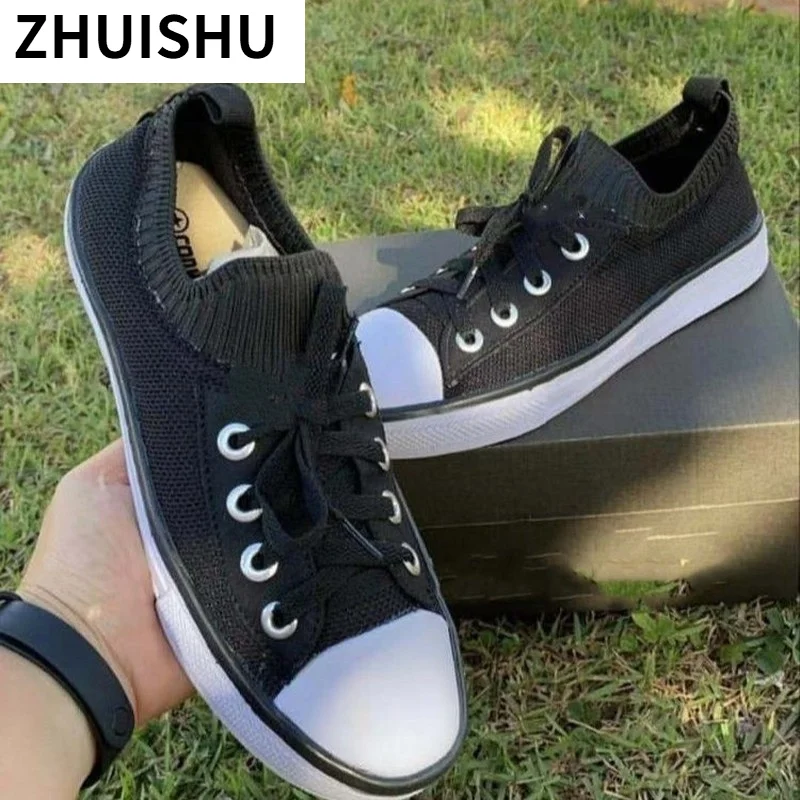 New Fashion Casual Shoes for Women Lace Up Walking Shoes Women Canvas Shoes Solid Color Flats Sneakers Students Zapatos Mujer
New Fashion Casual Shoes for Women Lace Up Walking Shoes Women Canvas Shoes Solid Color Flats Sneakers Students Zapatos Mujer