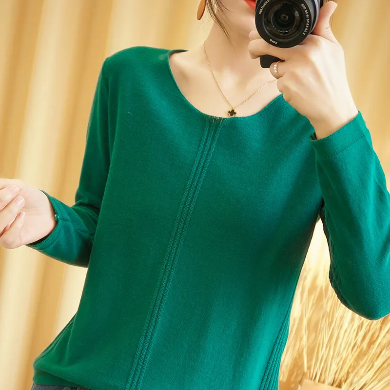 BELIARST Spring New Women's V-neck Hedging 100% Cotton Hemp Sweater Wild Pure Color Casual Fashion Long Sleeve T-Shirt
BELIARST Spring New Women's V-neck Hedging 100% Cotton Hemp Sweater Wild Pure Color Casual Fashion Long Sleeve T-Shirt