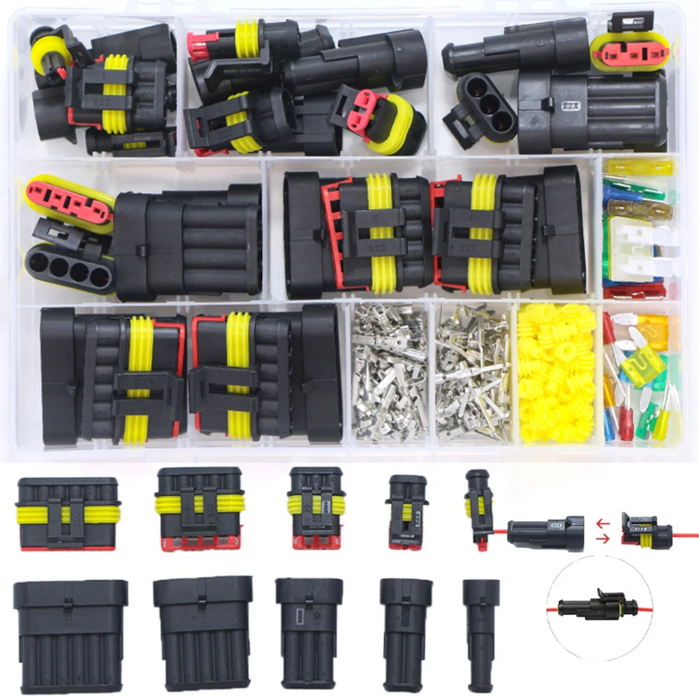 Waterproof 1/2/3/4/5/6 Pin Electrical Wire Connector Kit 300V 12A Car Marine Sealed Terminals Wire Connector for Car Truck Boat 
Waterproof 1/2/3/4/5/6 Pin Electrical Wire Connector Kit 300V 12A Car Marine Sealed Terminals Wire Connector for Car Truck Boat