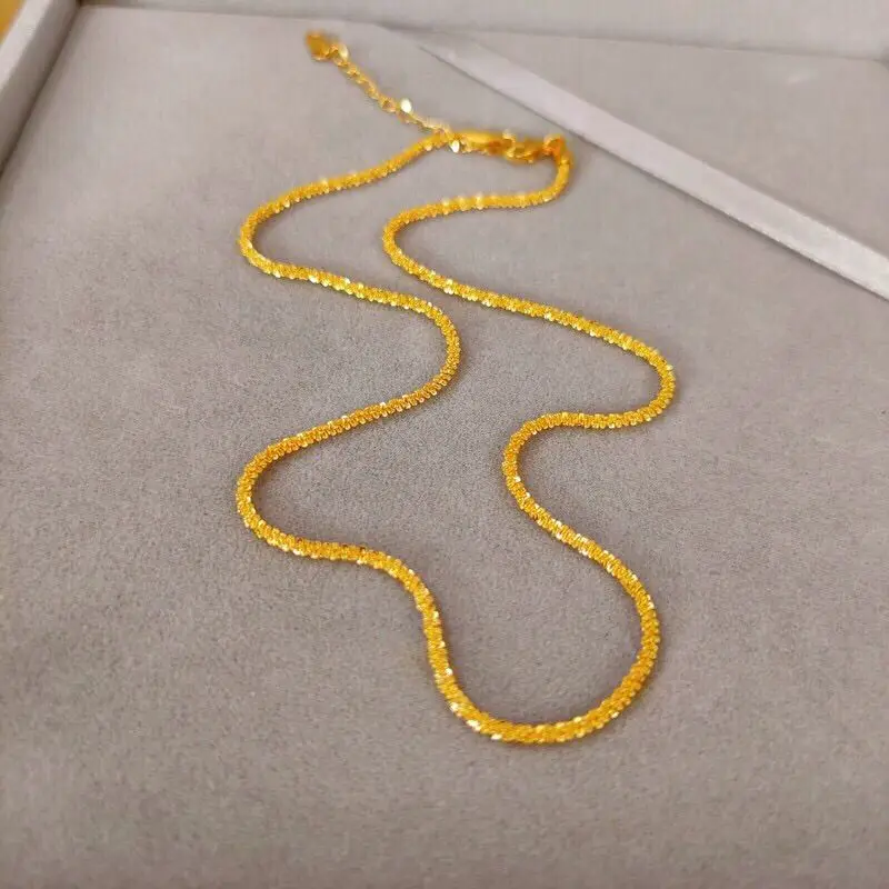Italy Shining Water-wave Chain Necklace for Women Adjustable Necklace Chain Choker Ladies Statement Necklace
Italy Shining Water-wave Chain Necklace for Women Adjustable Necklace Chain Choker Ladies Statement Necklace