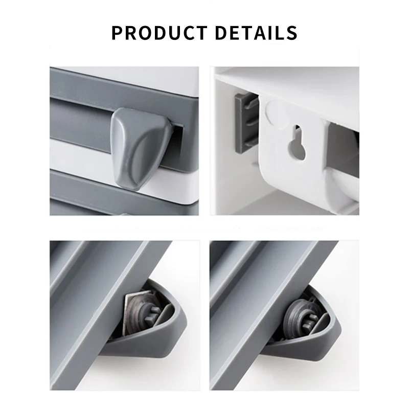 New Kitchen Cling Film Storage Rack Wall-Mount Paper Towel Holder 3 In 1 Plastic Film Cutter Multifunction Home Organizer
New Kitchen Cling Film Storage Rack Wall-Mount Paper Towel Holder 3 In 1 Plastic Film Cutter Multifunction Home Organizer