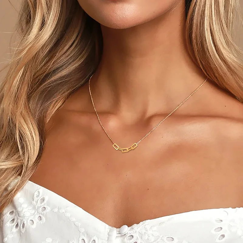 Ultra Thin Chain Necklace Stainless Steel Choker Link Collar with Square Buckle Stacking Jewelry
Ultra Thin Chain Necklace Stainless Steel Choker Link Collar with Square Buckle Stacking Jewelry