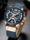 Curren Casual Sport Horloges Voor Mannen Topmerk Luxe Militaire Lederen Polshorloge Man Klok Fashion Chronograph Horloge