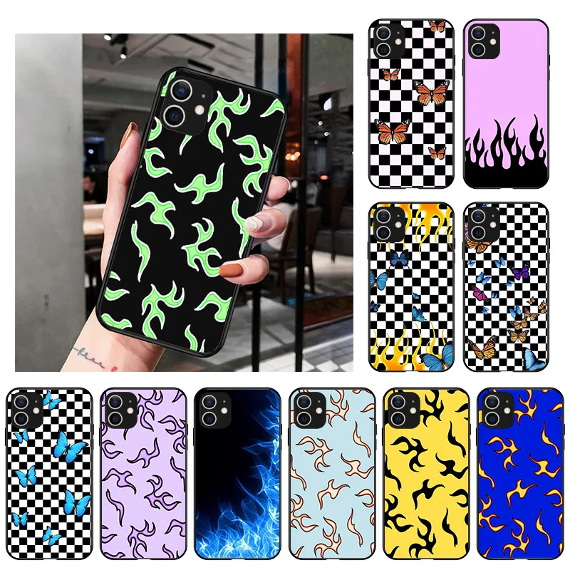 Soft Black Matte Silicone Phone Case For iPhone 13 12 11 Pro XS Max SE2020 X XR 7 8 6s Plus Butterfly Blue Red Flame Fire Cover
Soft Black Matte Silicone Phone Case For iPhone 13 12 11 Pro XS Max SE2020 X XR 7 8 6s Plus Butterfly Blue Red Flame Fire Cover