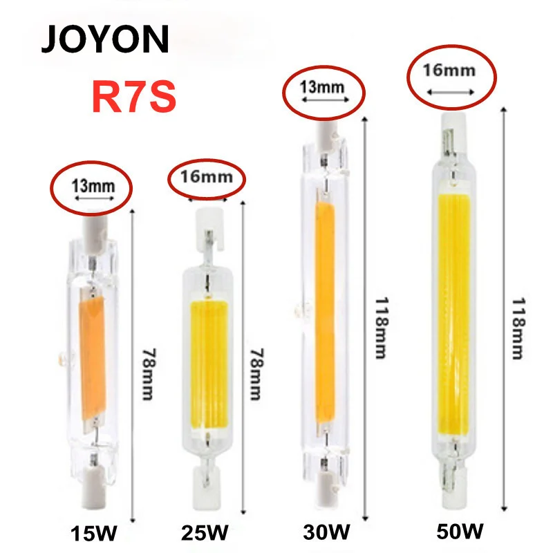 LED R7S 118MM 50W Superbright Powerful Spotlight 78mm118mm AC220V 110V COB Lamp Bulb Glass Tube Replace Halogen Light
LED R7S 118MM 50W Superbright Powerful Spotlight 78mm118mm AC220V 110V COB Lamp Bulb Glass Tube Replace Halogen Light