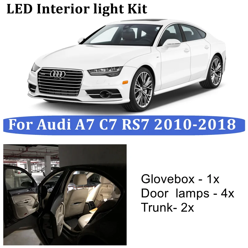 7x Canbus Interior LED Light kit For Audi A7 C7 RS7 4GA 4GF 2010-2018 Vehicle Inside Map Dome No Error Lamp
7x Canbus Interior LED Light kit For Audi A7 C7 RS7 4GA 4GF 2010-2018 Vehicle Inside Map Dome No Error Lamp
