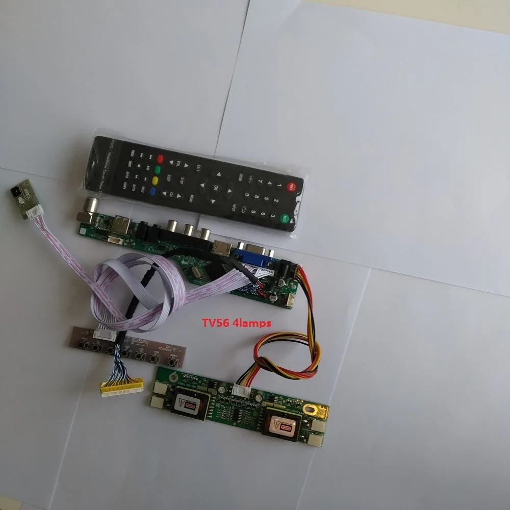for M190EG02 V4 Controller Driver Board New LCD HDMI-compatible VGA AV TV USB 1280X1024 19" 4 lamps kit Module Digital 30pin
for M190EG02 V4 Controller Driver Board New LCD HDMI-compatible VGA AV TV USB 1280X1024 19" 4 lamps kit Module Digital 30pin
