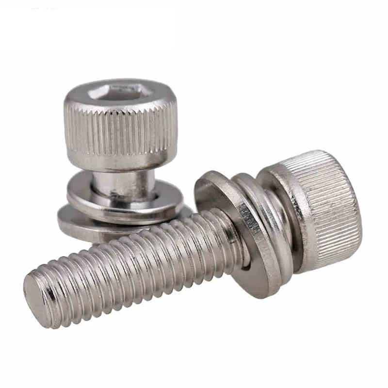 304 Stainless Steel Three Combination of Hexscrew Cylinder Head with Its Own Flat Pad Screw M6M8 10PCS
304 Stainless Steel Three Combination of Hexscrew Cylinder Head with Its Own Flat Pad Screw M6M8 10PCS