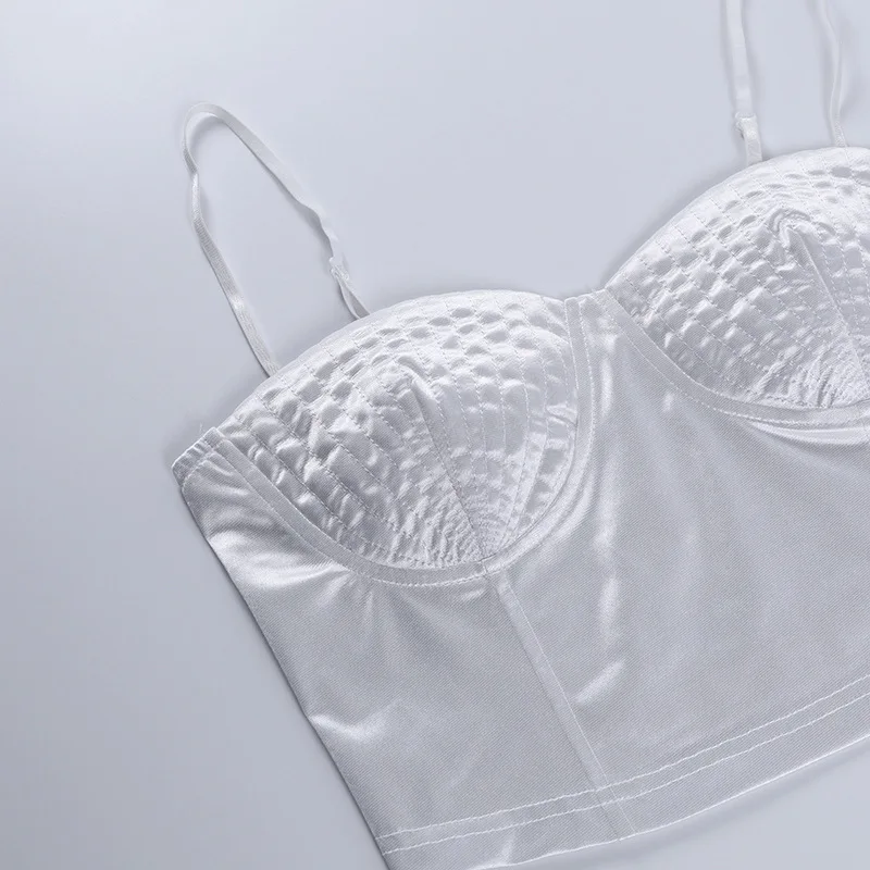 Vintage Satin Busiter Corsets for Women Sexy Crop Top Summer 2021 Fashion White Black Cami Tank Tops
Vintage Satin Busiter Corsets for Women Sexy Crop Top Summer 2021 Fashion White Black Cami Tank Tops