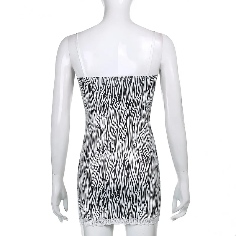 Zebra Print Sexy Mini Dress Women Y2K Sleeveless V Neck Split Spaghetti Strap Bodycon Ladies White Lace Party Night Dresses
Zebra Print Sexy Mini Dress Women Y2K Sleeveless V Neck Split Spaghetti Strap Bodycon Ladies White Lace Party Night Dresses
