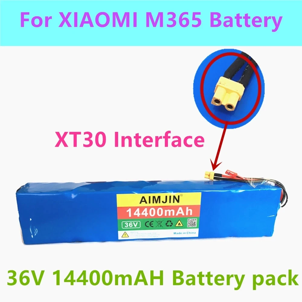 10S3P 36V 14.4Ah battery ForXiaomi M365 Pro Special battery pack 36V battery 14400mAh lithium battery pack 18650 battery pack
10S3P 36V 14.4Ah battery ForXiaomi M365 Pro Special battery pack 36V battery 14400mAh lithium battery pack 18650 battery pack