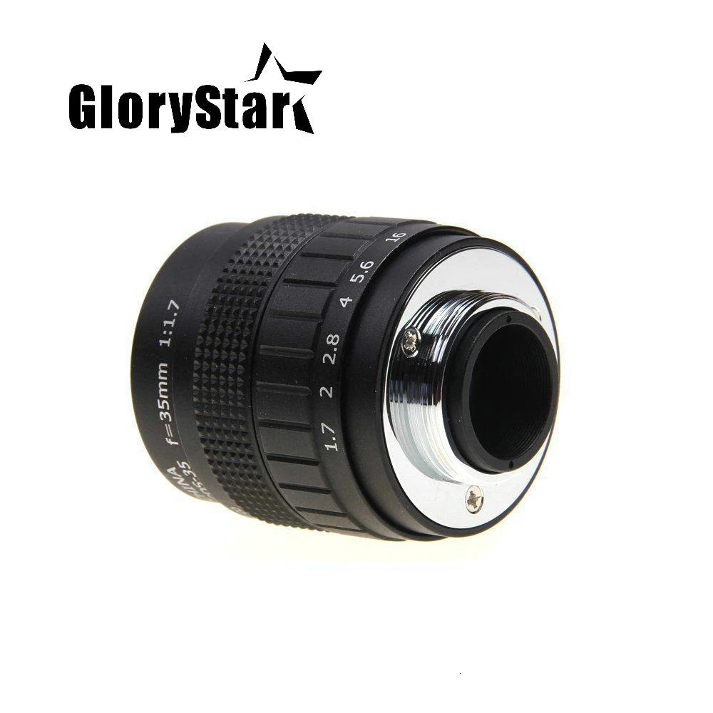GloryStar 35mm F1.7 CCTV Movie lens +C Mount to Canon EOS M M2 M3 M5 M6 M10 Mirrorless Camera 
GloryStar 35mm F1.7 CCTV Movie lens +C Mount to Canon EOS M M2 M3 M5 M6 M10 Mirrorless Camera