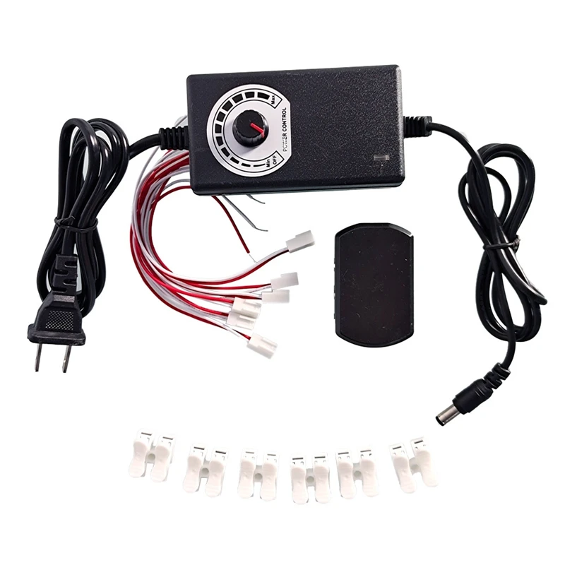 3-12V Changeable Power Supply, With 6 Output Ports./Railway Layout/Railroad Layout/Train Layout US Plug
3-12V Changeable Power Supply, With 6 Output Ports./Railway Layout/Railroad Layout/Train Layout US Plug