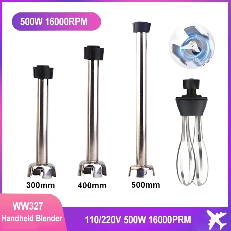 Commercial 300mm/400mm/500mm Food Grade Stainless Steel Stirring Rod Handheld Blender Accessories Blender Stick Whisk
Commercial 300mm/400mm/500mm Food Grade Stainless Steel Stirring Rod Handheld Blender Accessories Blender Stick Whisk