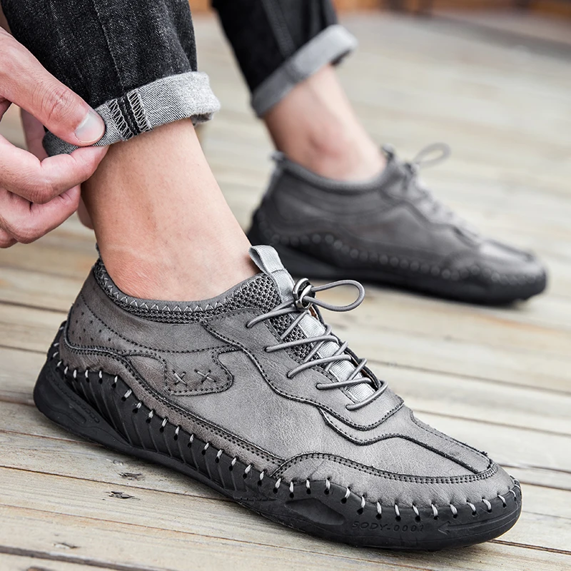 Black Man Sneakers Outdoor Runners for Men Sport Light Soft Running Tennis Handmade Leather Men's Sports Shoes Large Size 144D
Black Man Sneakers Outdoor Runners for Men Sport Light Soft Running Tennis Handmade Leather Men's Sports Shoes Large Size 144D