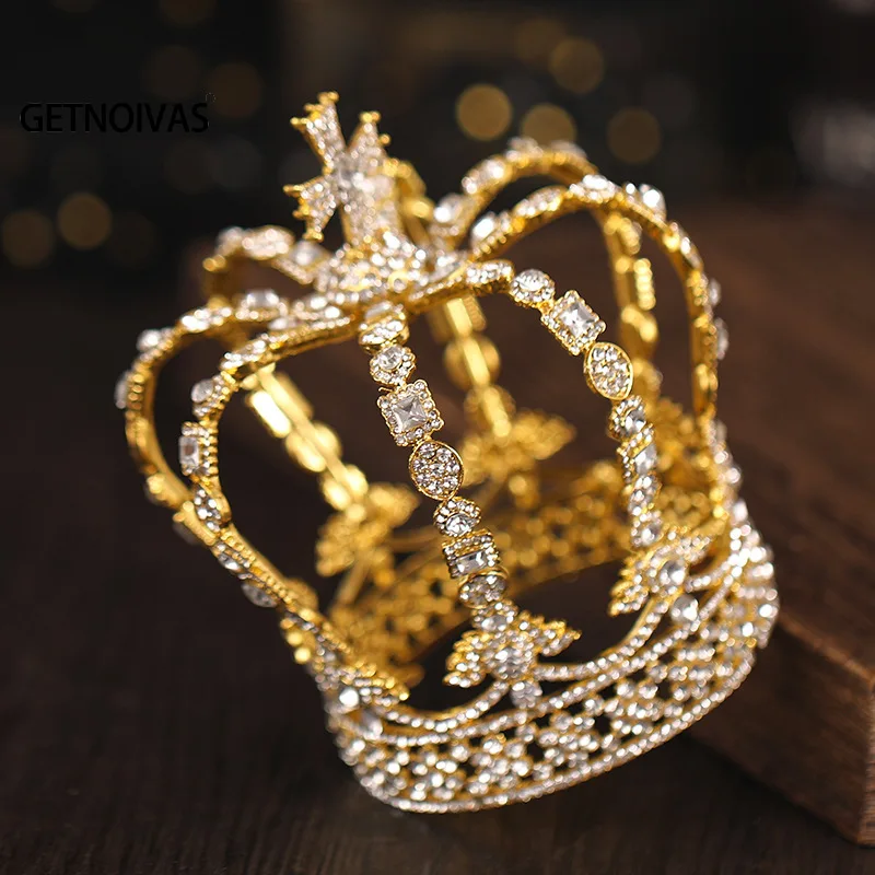 Bridal Full Round Crown Headwear Luzxury Alloy Inlaid Rhinestones Headband for Female Wedding Hair Accessories SL
Bridal Full Round Crown Headwear Luzxury Alloy Inlaid Rhinestones Headband for Female Wedding Hair Accessories SL