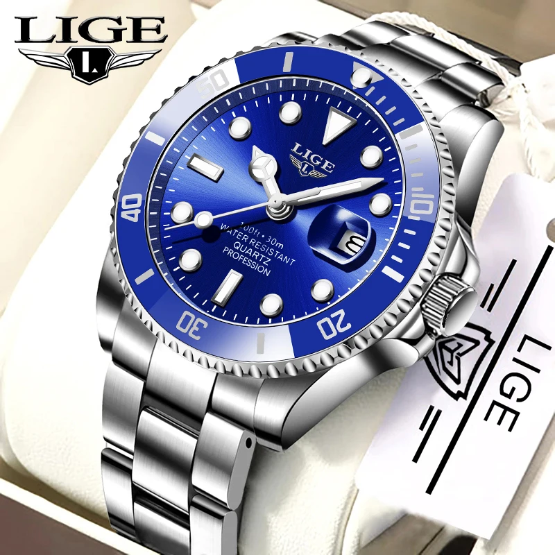 Relogio Masculino LIGE Brand Luxury Men Sport Watches Waterproof Stainless Steel Wrist Watch Man Watch Clock Fashion Wristwatch
Relogio Masculino LIGE Brand Luxury Men Sport Watches Waterproof Stainless Steel Wrist Watch Man Watch Clock Fashion Wristwatch
