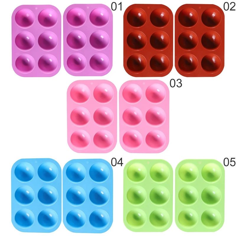 6 Holes Silicone Baking Mold 3D Half Ball Sphere Mould Chocolate Cupcake Cake Mold DIY Muffin Bakeware kitchen Tools
6 Holes Silicone Baking Mold 3D Half Ball Sphere Mould Chocolate Cupcake Cake Mold DIY Muffin Bakeware kitchen Tools