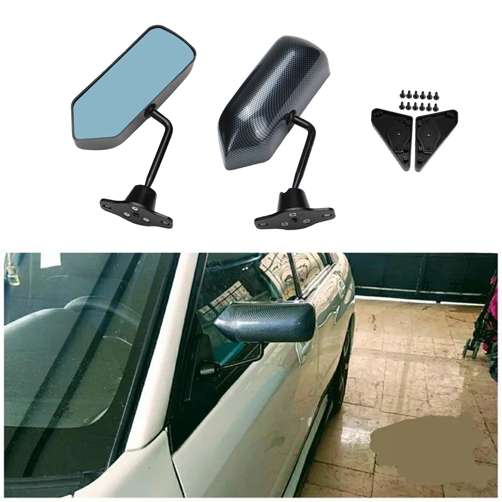 Universal F1 Style Blind Spot Mirrors Racing Car Side Rearview Mirror, Blue Glass and Carbon Fabric Surface
Universal F1 Style Blind Spot Mirrors Racing Car Side Rearview Mirror, Blue Glass and Carbon Fabric Surface