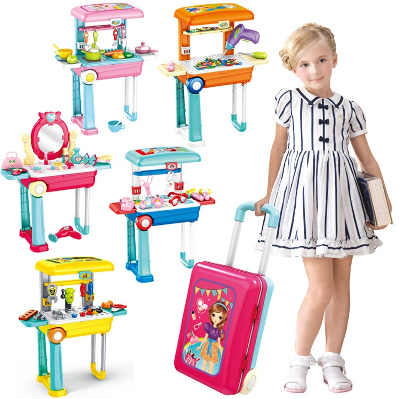 Creative Gift Kids Pretend Play Educational Toys For Children Playhouse Simulation Medical Tools Kitchen Beauty Tools Suitcase
Creative Gift Kids Pretend Play Educational Toys For Children Playhouse Simulation Medical Tools Kitchen Beauty Tools Suitcase