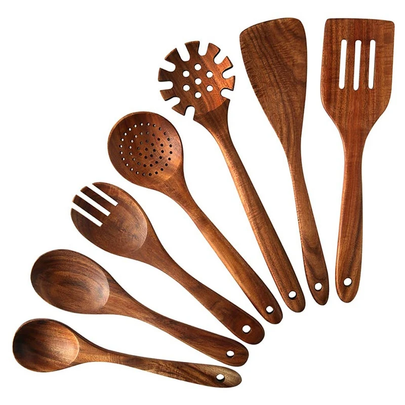 8 PCS Wooden Kitchen Cooking Utensils Spoons and Spatula for Cooking, Sleek, Cookware for Home Use and Kitchen
8 PCS Wooden Kitchen Cooking Utensils Spoons and Spatula for Cooking, Sleek, Cookware for Home Use and Kitchen