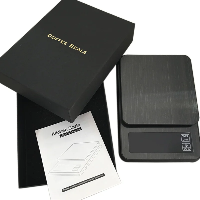 LCD Digital Electronic Drip Coffee Scale with Timer 3kg 5kg 0.1g Black Kitchen Baking Coffee Weight Balance USB Drip Scale Timer
LCD Digital Electronic Drip Coffee Scale with Timer 3kg 5kg 0.1g Black Kitchen Baking Coffee Weight Balance USB Drip Scale Timer