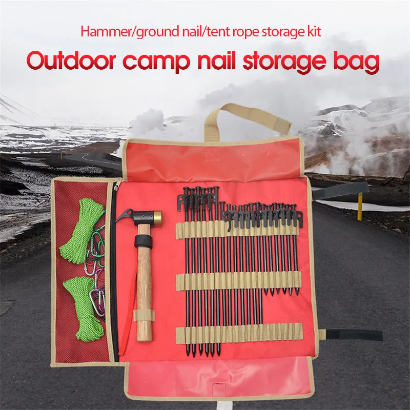 Tent Nail Storage Bag Oxford Cloth Safety Tools Picnic Camping Tent Accessories Storage Bag Portable Ultra-light Equipment Hikin
Tent Nail Storage Bag Oxford Cloth Safety Tools Picnic Camping Tent Accessories Storage Bag Portable Ultra-light Equipment Hikin