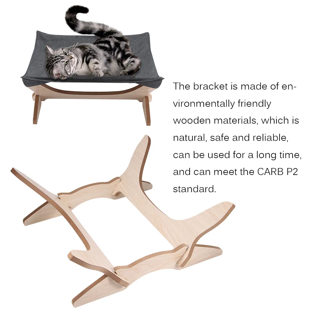Hot Sale Pet Wood Bracket Cradle Detachable Wood Bracket Comfortable Fabric Pet Bed For Most Cat And Small Size Dog
Hot Sale Pet Wood Bracket Cradle Detachable Wood Bracket Comfortable Fabric Pet Bed For Most Cat And Small Size Dog