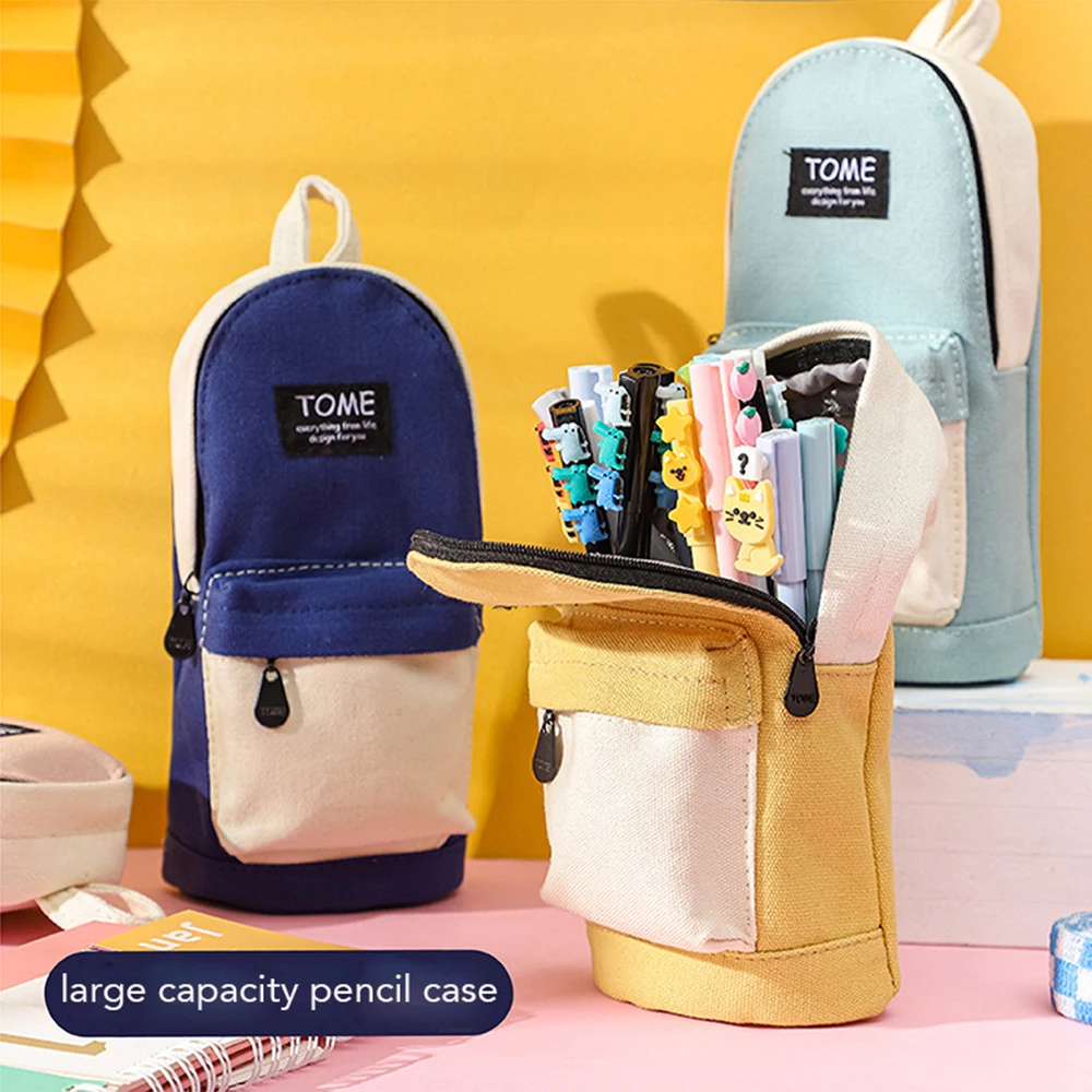 Morandi Color Schoolbag Type Pencil Case Korea Large Capacity Pencil Bag Multifunctional Office Scholl Supplies Stationery Bag
Morandi Color Schoolbag Type Pencil Case Korea Large Capacity Pencil Bag Multifunctional Office Scholl Supplies Stationery Bag