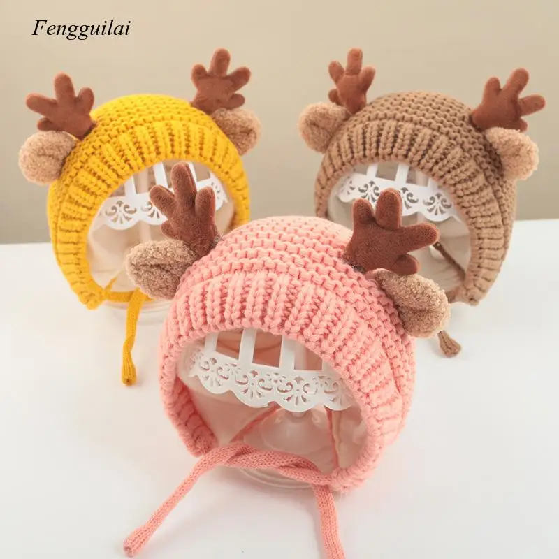 Cute Cartoon Elk Baby Hat Winter Christmas Knitted Kids Hat Warm Infant Baby Boy Girls Cap Ear Protection Children Beanie Bonnet
Cute Cartoon Elk Baby Hat Winter Christmas Knitted Kids Hat Warm Infant Baby Boy Girls Cap Ear Protection Children Beanie Bonnet