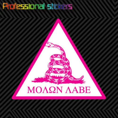 Pink Molon Labe Sticker Self Adhesive Vinyl Gadsden Don't Tread on Me 2A for Car, Laptops, Motorcycles, Office Supplies
Pink Molon Labe Sticker Self Adhesive Vinyl Gadsden Don't Tread on Me 2A for Car, Laptops, Motorcycles, Office Supplies