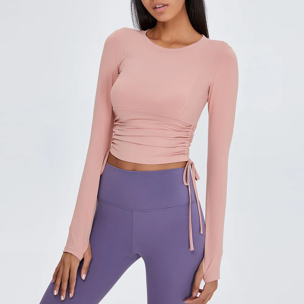 Sport Top Women Push-up Yoga Pullover Fitness Sportwear Double Lace Up Gym Shirt Long Sleeve Workout Running Crop Top
Sport Top Women Push-up Yoga Pullover Fitness Sportwear Double Lace Up Gym Shirt Long Sleeve Workout Running Crop Top