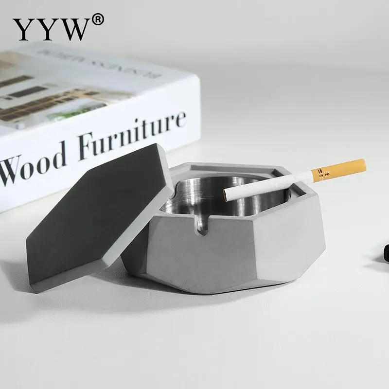 1PCS Handmade Gray Cement Ashtray Cigarette Ash Tray Portable Ash Tray Ornaments Smoking Ash Holdler Home Table Decorations
1PCS Handmade Gray Cement Ashtray Cigarette Ash Tray Portable Ash Tray Ornaments Smoking Ash Holdler Home Table Decorations