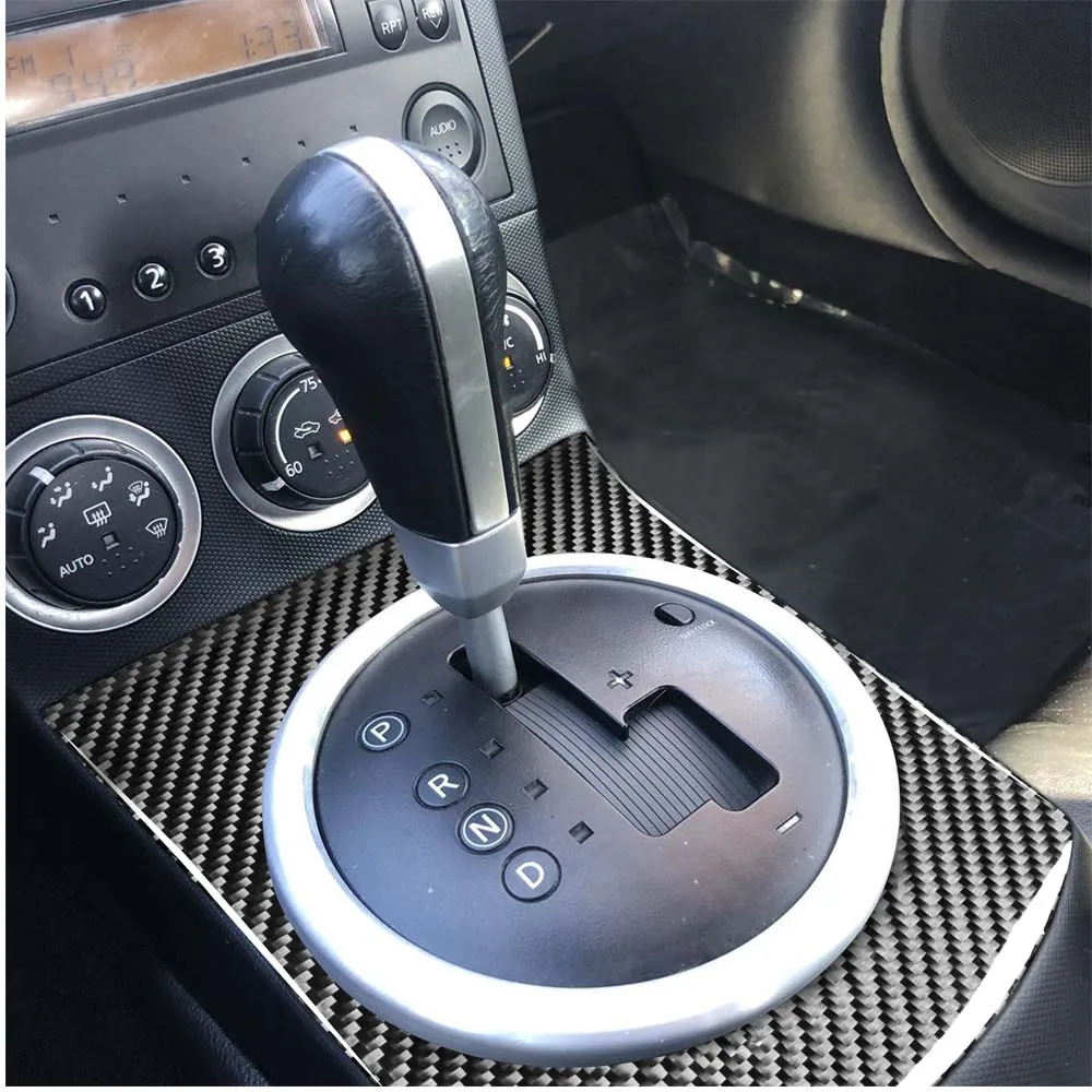 Carbon Fiber Interior Gear Shift Panel Outside Frame Sticker For 350Z 2003-09 
Carbon Fiber Interior Gear Shift Panel Outside Frame Sticker For 350Z 2003-09