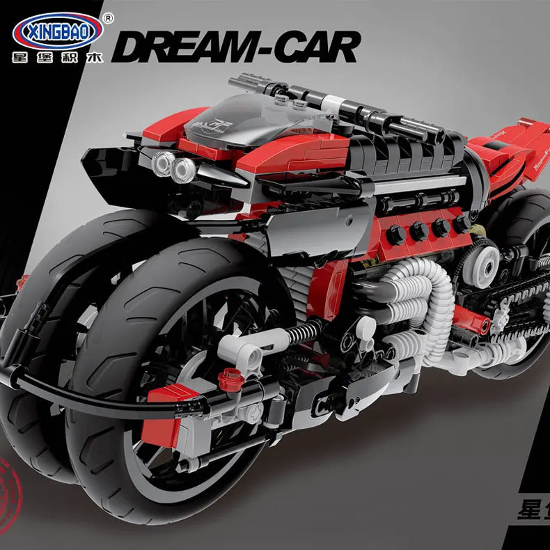 Xingbao 03021 680Pcs Technic Series The Off-road Motorcycle Set Building Blocks Bricks Educational Toys Model Christmas Gift
Xingbao 03021 680Pcs Technic Series The Off-road Motorcycle Set Building Blocks Bricks Educational Toys Model Christmas Gift