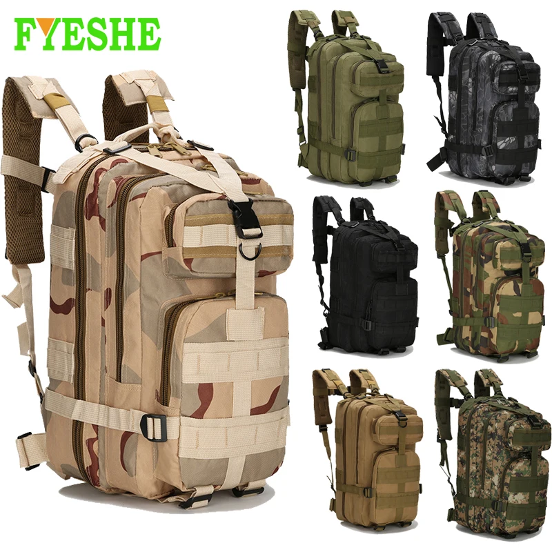 Men's Military Tactical Backpack Waterproof Nylon 30L Camouflage Outdoor Sport Climbing Hiking Camping Hunting Bags
Men's Military Tactical Backpack Waterproof Nylon 30L Camouflage Outdoor Sport Climbing Hiking Camping Hunting Bags