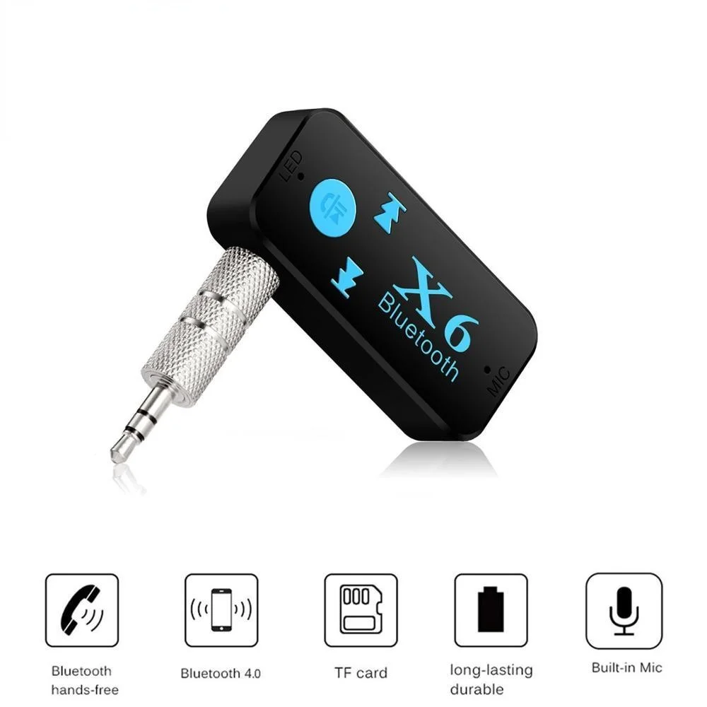 Универсальный Bluetooth-приемник X6 V4.1 с поддержкой TF-карты музыкальный проигрыватель