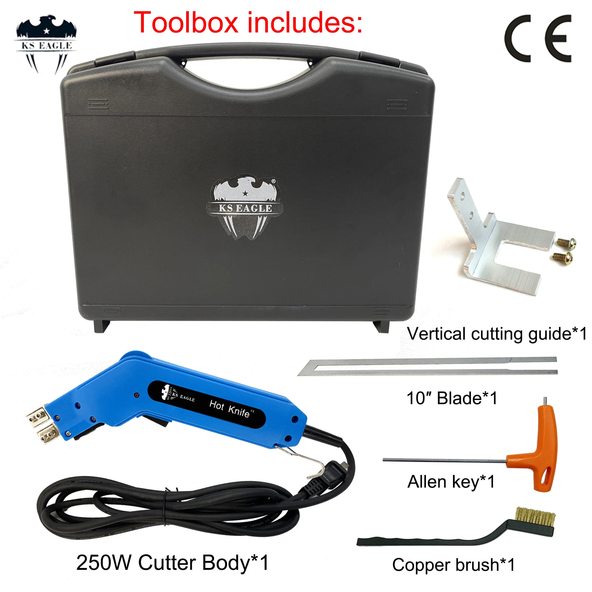 KS EAGLE 110V/220V 250W Hot Cutting Knife Polyethylene EVA Foam Electric Heating Knife Heat Knife Cutter 25 CM Blade 
KS EAGLE 110V/220V 250W Hot Cutting Knife Polyethylene EVA Foam Electric Heating Knife Heat Knife Cutter 25 CM Blade