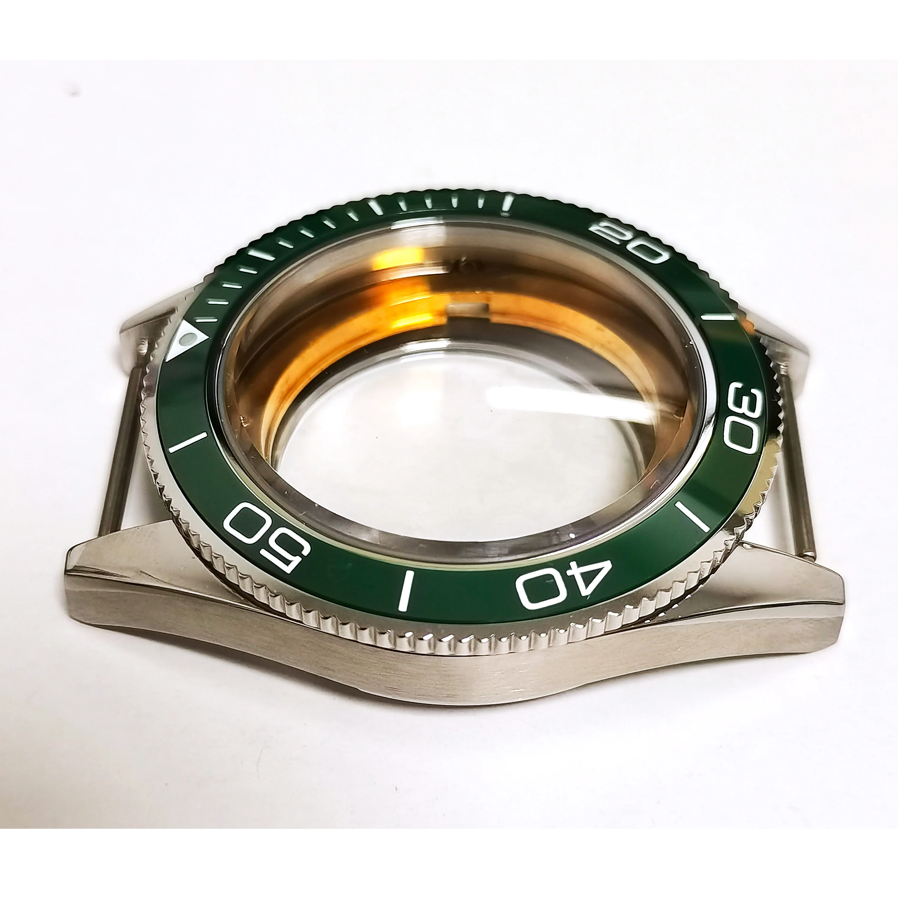 Green Ceramic Ring Mouth Stainless Steel Watch Cases For Man Fit Automatic Movement Miyota8215 Seagull ST16 Eta2836 2824 St2130
Green Ceramic Ring Mouth Stainless Steel Watch Cases For Man Fit Automatic Movement Miyota8215 Seagull ST16 Eta2836 2824 St2130