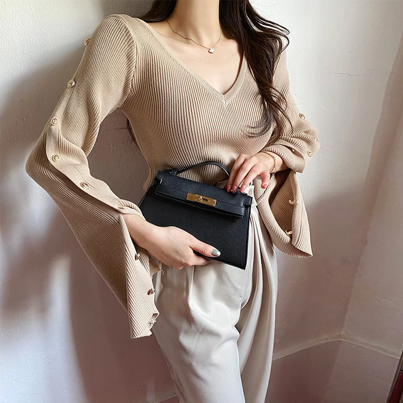 Autumn Winter Sweaters V Neck Ribbed Sweater Women 2021 Fashion Buttoned Long Sleeve Top Office Knitted Pullover Jumper
Autumn Winter Sweaters V Neck Ribbed Sweater Women 2021 Fashion Buttoned Long Sleeve Top Office Knitted Pullover Jumper